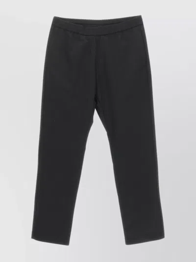 Barena Venezia Novento Elastic Waistband Trousers With Back Pockets In Black