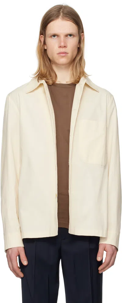 Barena Venezia Off-white Cedrone Vion Overshirt In Stone 501