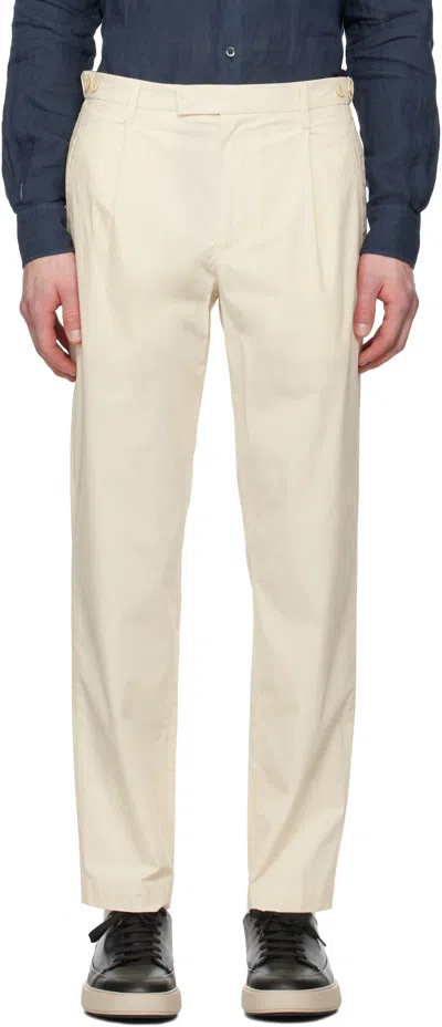 Barena Venezia Off-white Masco Vion Trousers In Stone 501