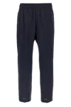 Barena Venezia Elastic Waistband Trousers With Back And Side Pockets In Blue