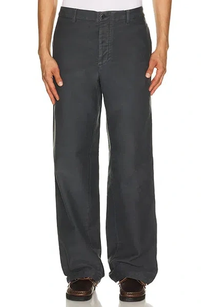 Barena Venezia Straight-leg Cotton-satin Trousers In Gray