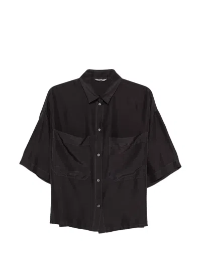 Barena Venezia Short Sleeve Button-up Shirt In Brown