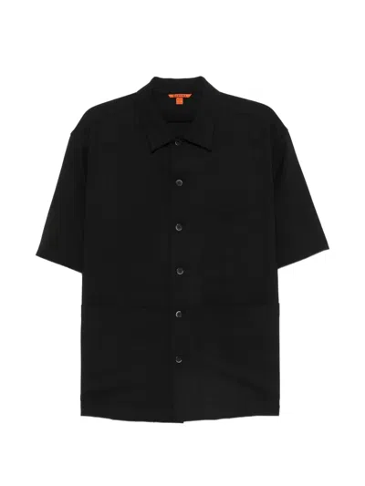 Barena Venezia Patch-pocket Short-sleeve Shirt In Black