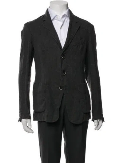 Pre-owned Barena Venezia Patterned Jacket In Grey