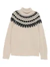 Barena Venezia Patterned Roll-neck Sweater In Multi