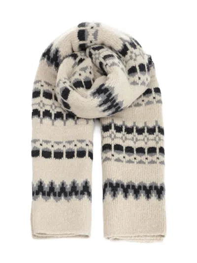 Barena Venezia Patterned Scarf In Neutral