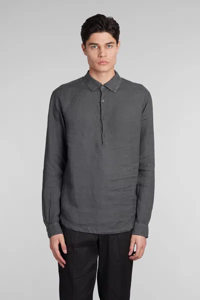 Barena Venezia Pavan Shirt In Grey Linen