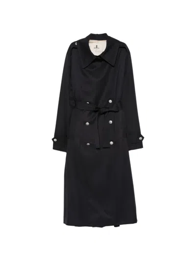 Barena Venezia Penny Double-breasted Belted Coat In Blue