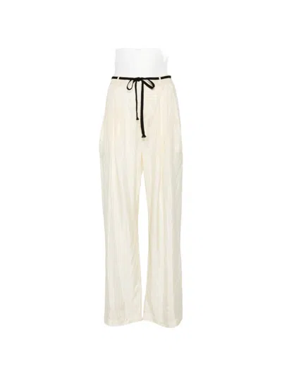 Barena Venezia Pestrin Sbrissa Striped Tie-waist Trousers In Neutral