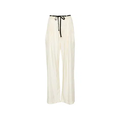 Barena Venezia Pestrin Sbrissa Striped Tie-waist Trousers In Yellow