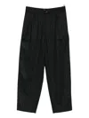 Barena Venezia Pinstripe Pleated Trousers In Gray