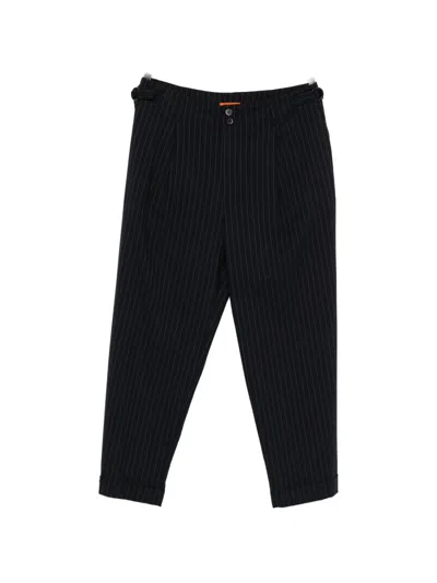 Barena Venezia Pinstriped Tailored Trousers In Black