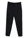 Barena Venezia Pinstripe Wool Trousers In Black