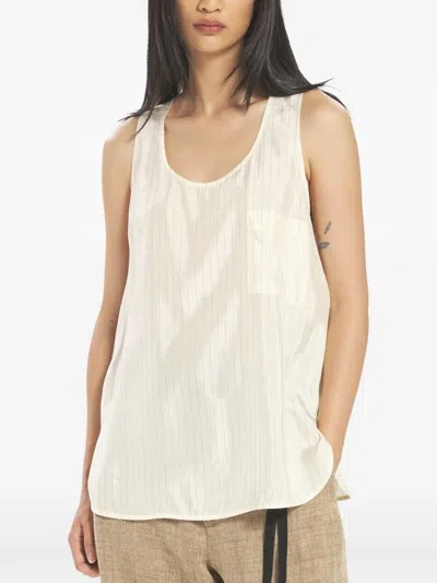 Barena Venezia Pinstripe-pattern Tank Top In White