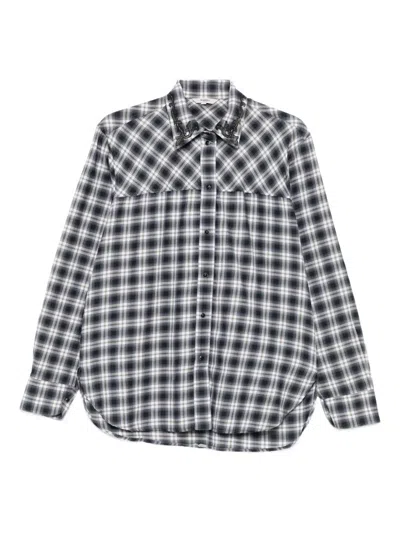 BARENA VENEZIA PLAID-PATTERN COTTON SHIRT
