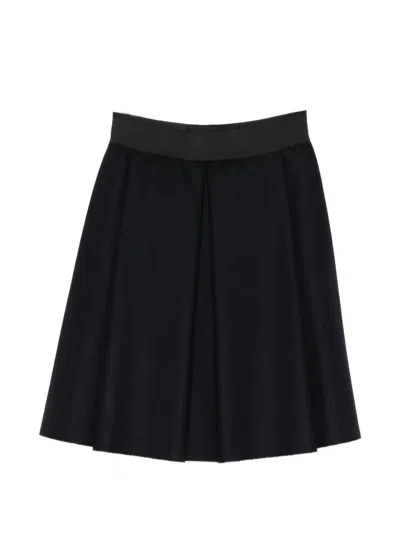 Barena Venezia Pleated A-line Skirt In Black