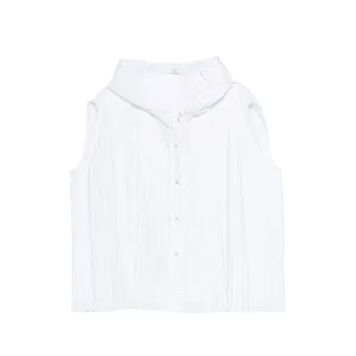 Barena Venezia Pleated Blouse In White