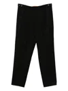 Barena Venezia Pleated Button Trousers In Black
