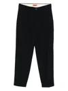 Barena Venezia Pleated Cuffed-hem Trousers In Black