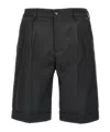 Barena Venezia Barena 'scandola Tropical' Bermuda Shorts In Black