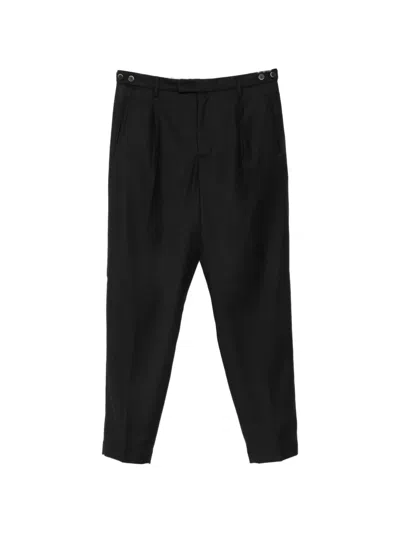 Barena Venezia Pleated Straight-leg Trousers In Black