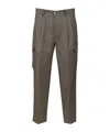Barena Venezia Pantalone Rione Novento 99 Lana 1 Elastan Trousers Brown In Black