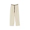Barena Venezia Pestrin Sbrissa Striped Tie-waist Trousers In White