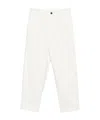 Barena Venezia Pleated Zipper Casual Pants In White