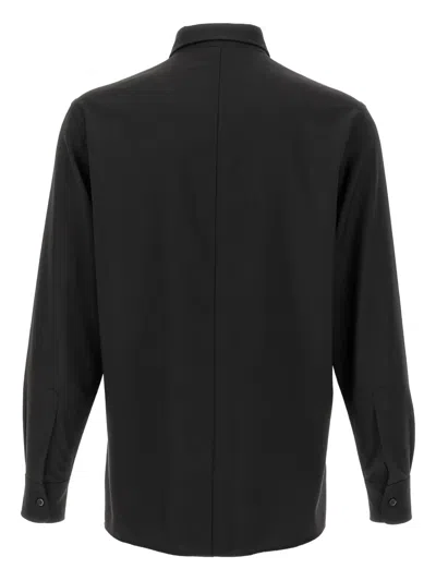 Barena Venezia Pocketed Cuffed-sleeve Shirt In Black