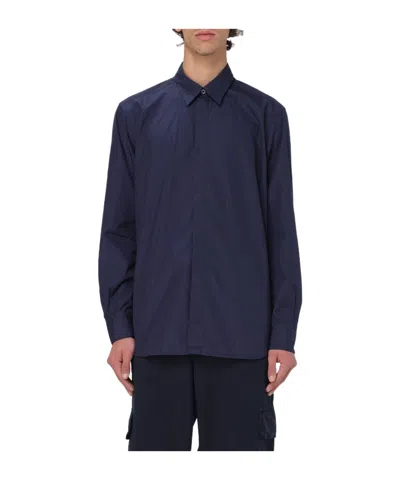 Barena Venezia Poplin Cotton Shirt In Blue
