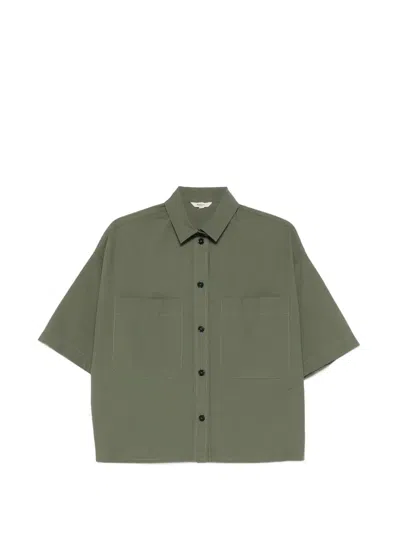 Barena Venezia Priscilla Vion Patch-pocket Shirt In Green