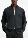 Barena Venezia Ribbed-collar Bomber Jacket In Black