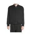 Barena Venezia Wool Zip-front Bomber Jacket In Black