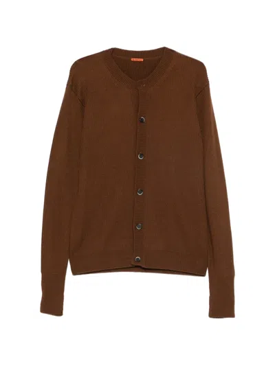 Barena Venezia Ribbed-knit Cardigan In Brown