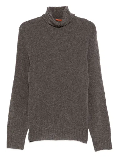 Barena Venezia High-necked Long-sleeve Sweater In Gray