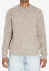 Barena Venezia Narci Alpaca Wool Blend Crew Neck Sweater In Sand