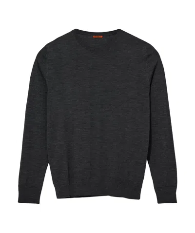 Barena Venezia Round-neck Long-sleeve Knit Sweater In Black