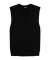 Barena Venezia Round-neck Sleeveless Knit Sweater In Black