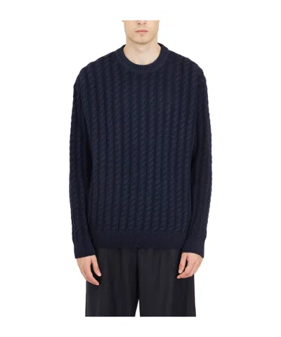 Barena Venezia Round Neck Sweater In Black