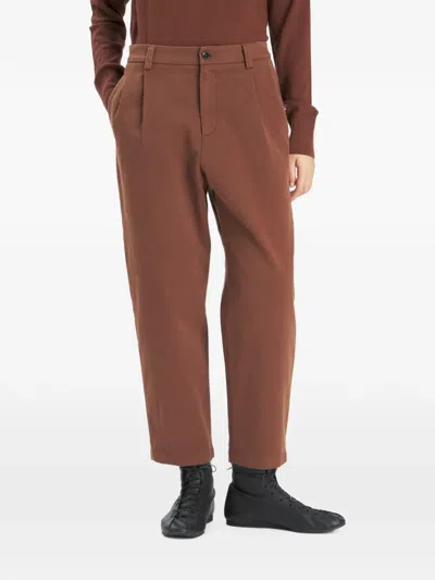 Barena Venezia Roxanne Pleated Trousers In Brown