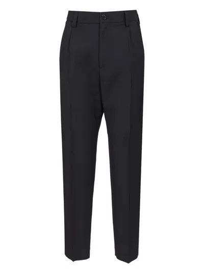 Barena Venezia Roxanne Tropical Trousers Blue In Black