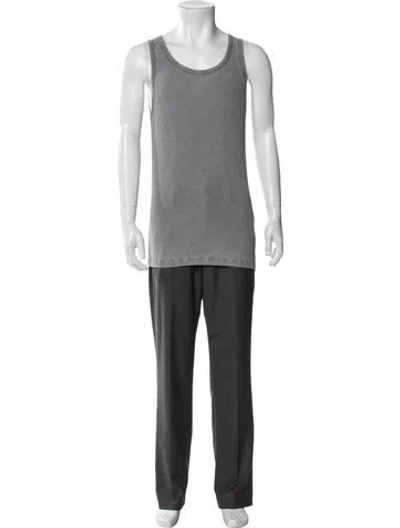 Pre-owned Barena Venezia Scoop Neck Sleeveless Tank In Gray