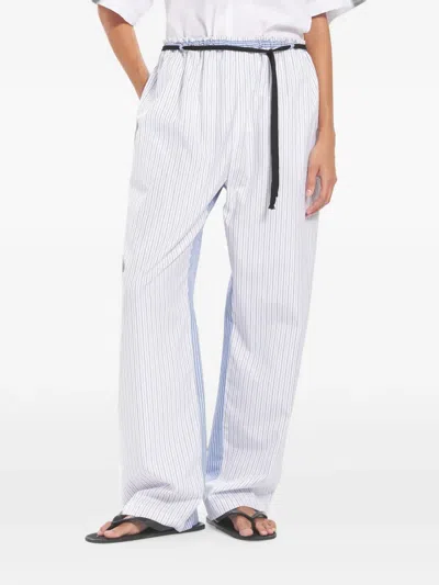 Barena Venezia Serata Pinstriped Trousers In White