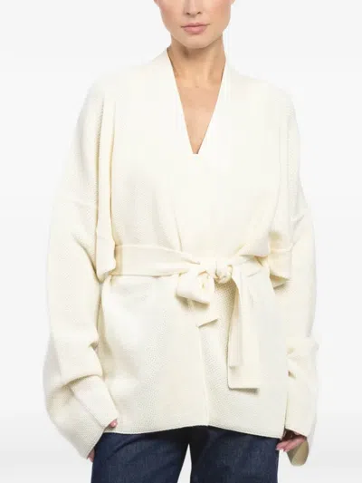 Barena Venezia Shawl-neck Belted Cardigan In Neutral