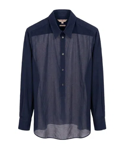 Barena Venezia Sheer Blouse In Blue