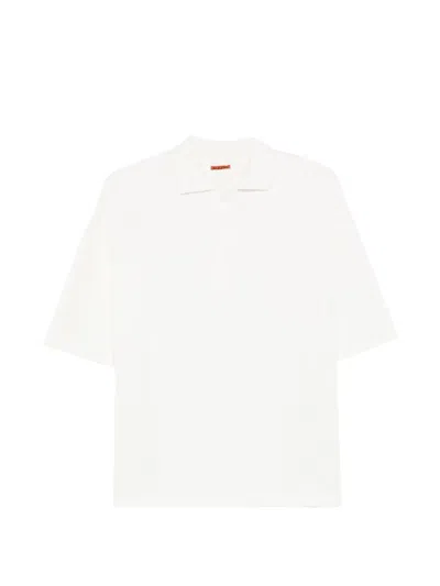 Barena Venezia Short Sleeve Polo With Collar In White