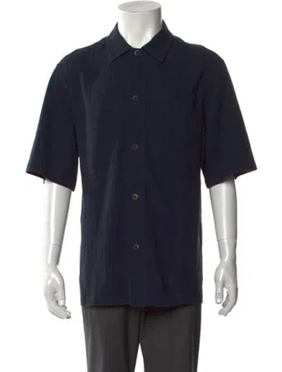 Pre-owned Barena Venezia Short Sleeve Shirt In Blue