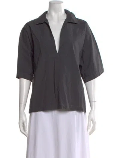 Pre-owned Barena Venezia Short Sleeve Top W/ Tags In Gray