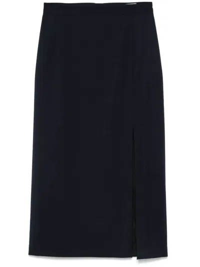 Barena Venezia Side-slit Skirt In Blue