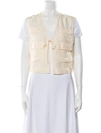 Pre-owned Barena Venezia Silk Vest W/ Tags In Neutral